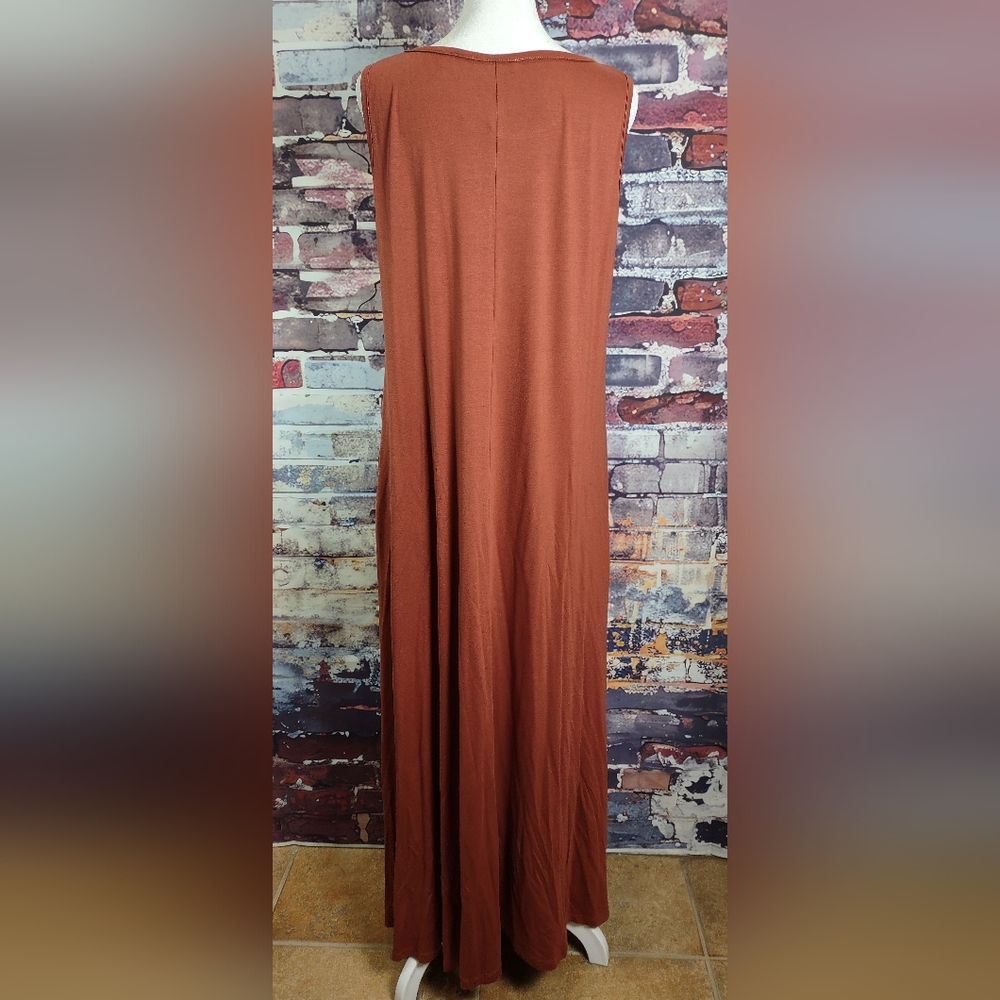 Milan Kiss Stretch Knit Jersey Long Tank Dress - Picture 3 of 6
